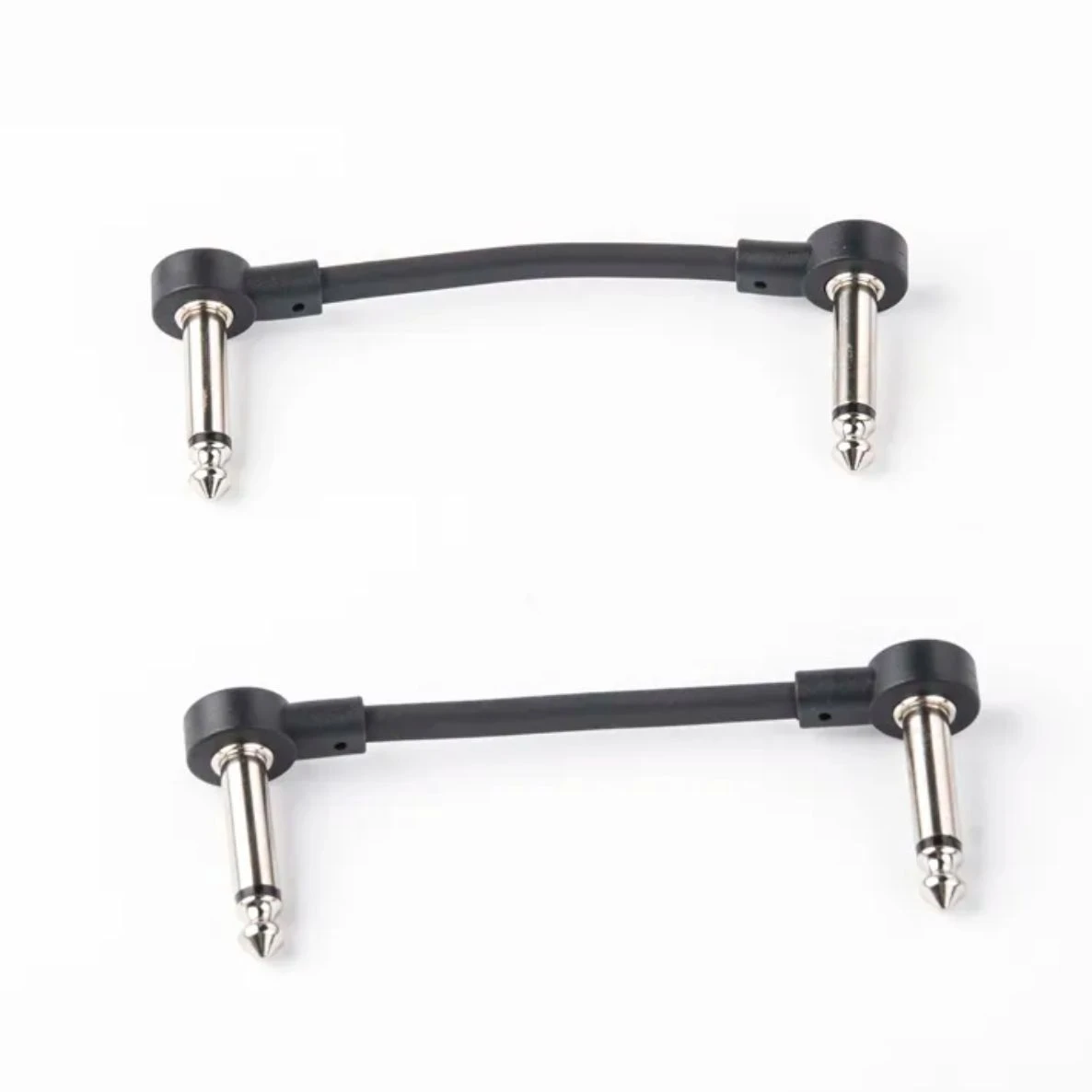 Flat Pedal Cable 6.35mm Ts Right Angle Audio Patch Cable