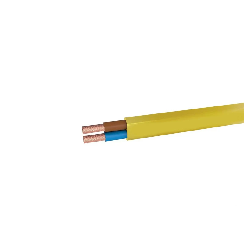 Flexible White Black Color H03vvh2-F Flat PVC Cable for Desk Lamp and Audio Equipment