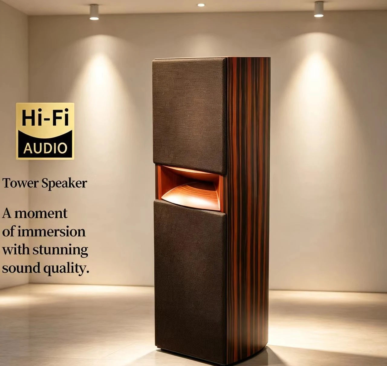 Floor Standing Speaker Dual 12 Inch Woofer 98dB 4 Ohm 80-250W Bass Port