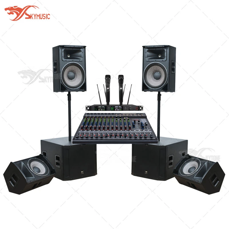 Full Sets Active Speakers Sound System with Mixer Microphone