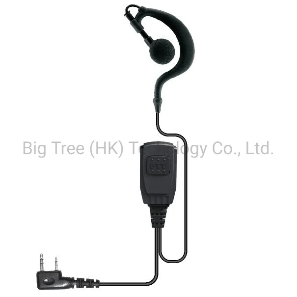 G Hook Earpiece for Motorola Kenwood Two-Way Radios Plug Customized