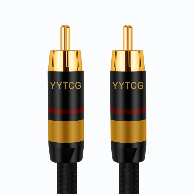 G1 High-End RCA Coaxial Audio Cable with Oxygen-Free Copper SPDIF TV Digital Output CD Player Power Amplifier Subwoofer Audio Connection Cable 75 Ohm