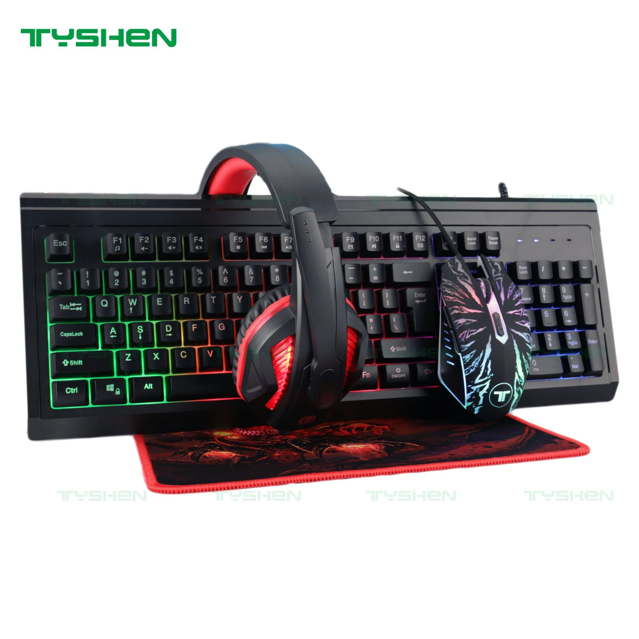 Gaming Combo 4 in 1, Keyboard, Mouse, Headphone, Mouse Pad