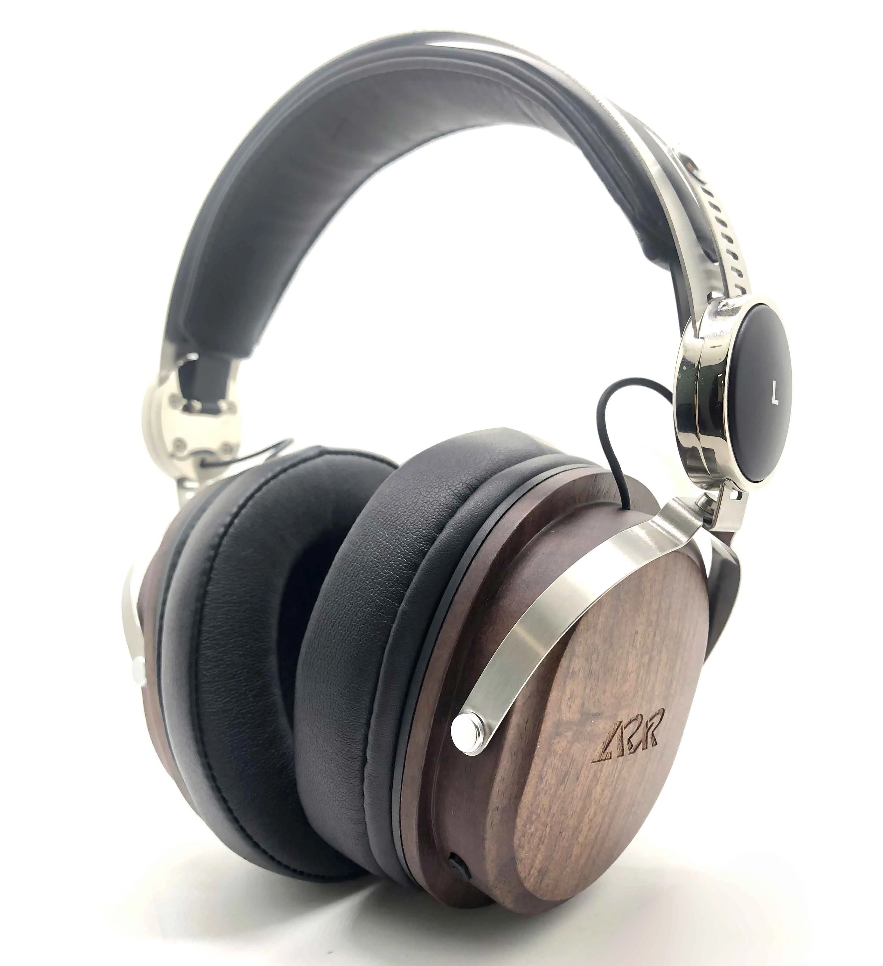 Genuine Solid Wood Wireless Headphones with Electrostatic Diaphragm Drivers & Metal Steel Headband Frame ISO CE RoHS Original Factory