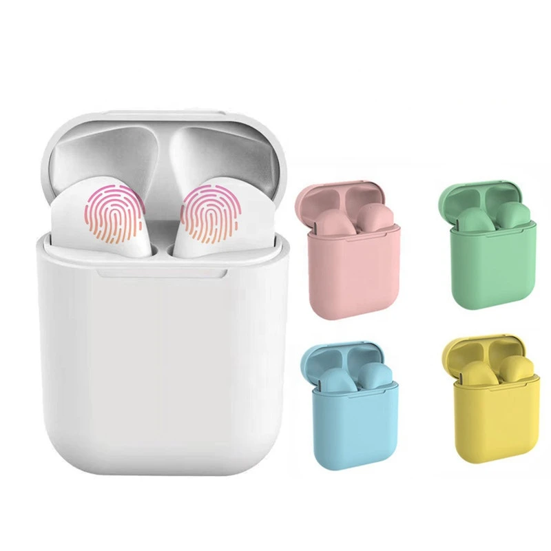 Gift Macaroon Color Inpods 12 Tws Wireless Earbuds Earphones with Mic