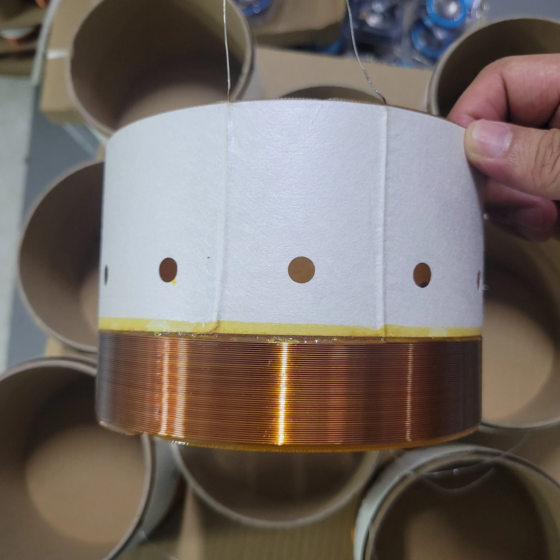 Glass Fiber Customized Speaker Super High Temperature Resistance Bass Voice Coil
