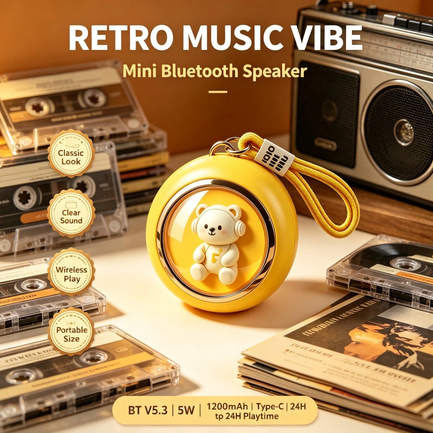 Go 5 Portable Smart Speaker Waterproof and Dustproof Feature Bt6.0 Original Speaker Outdoor IP68 Waterproof Wireless Bluetooth Portable Party Speaker