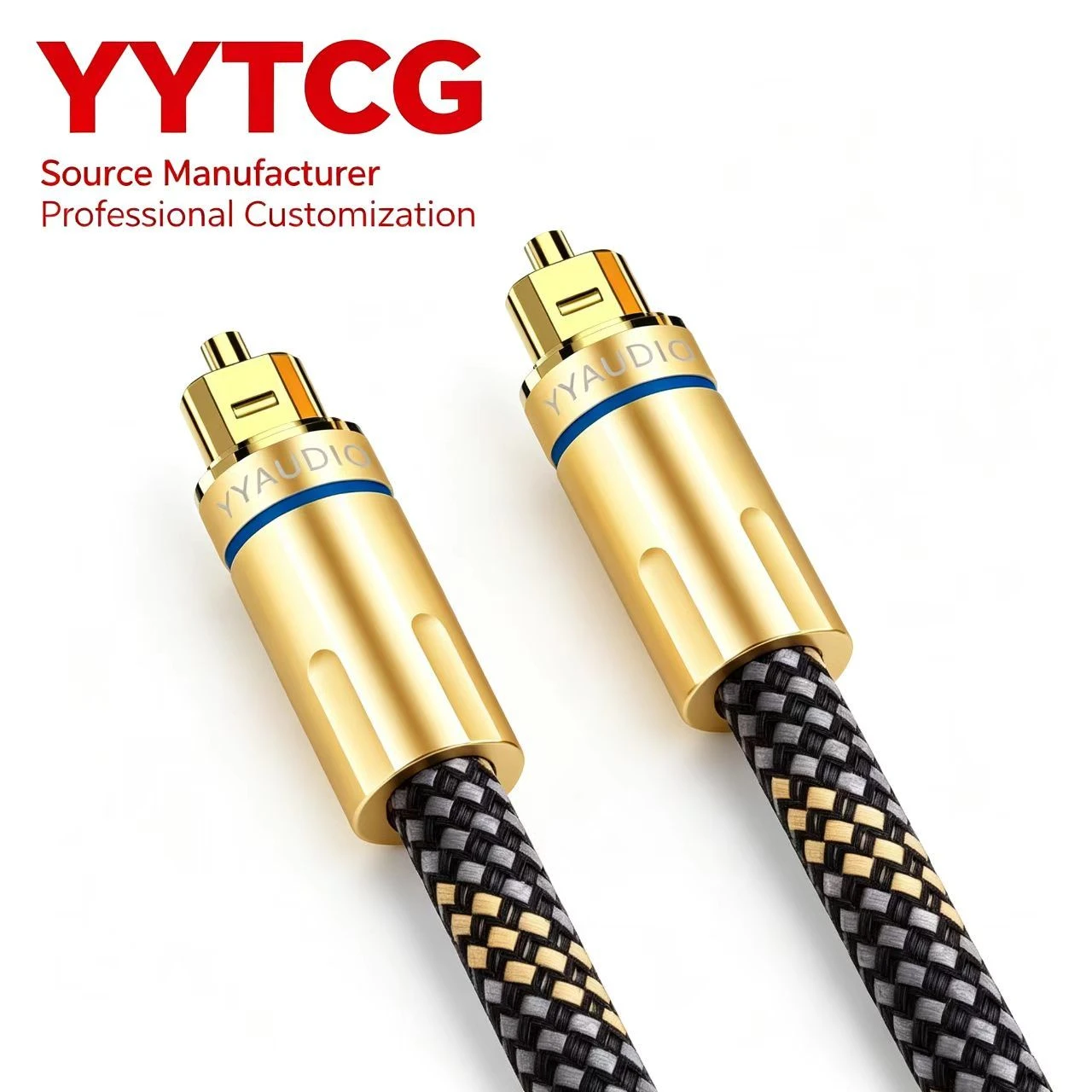 Gold Plated Toslink Digital Optical Audio Cable 7mm Fiber Optic SPDIF for Amplifier Echo Wall Set-top Box Decoder