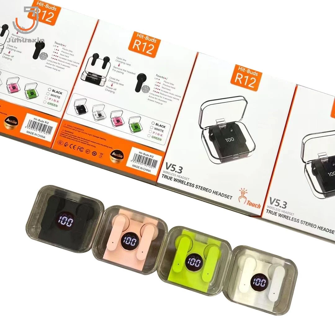 Good Quality Tws 5.2 in-Ear Earbuds Headphone Sport Transparent Wireless Earphones LED Digital Display Headse