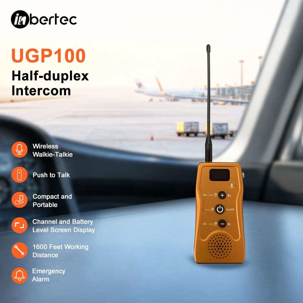 Great Ptt Button on The Side Ugp100 Half-Duplex Intercom
