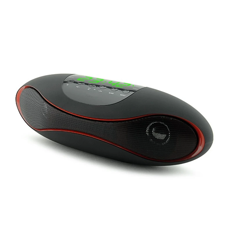 Gymsong Rugby Andriod APP /Bluetooth 3.0 with Mic /NFC /TF Card / USB /FM Radio / Aux /Digital Screen /Time /Clock Speaker