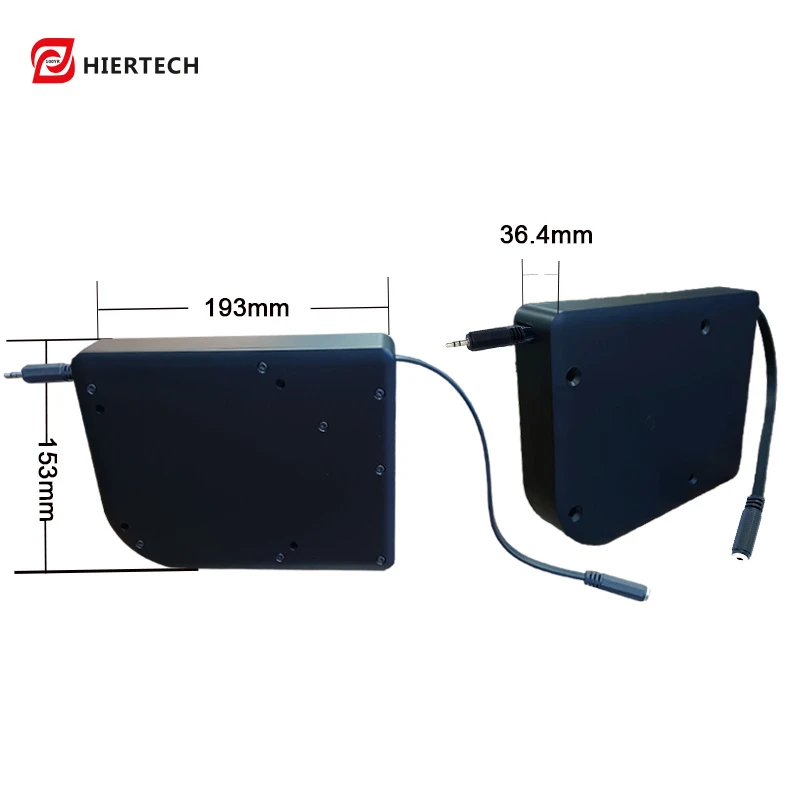 HIERTECH Automatic retractable reel stereo sound quality integrated desk audio cable