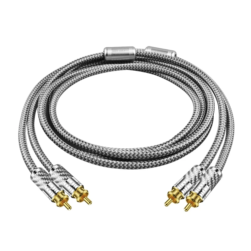 HIFI Professional High Quality Digital RCA Audio Cable to AUX AMP with Multiple Anti-Interference