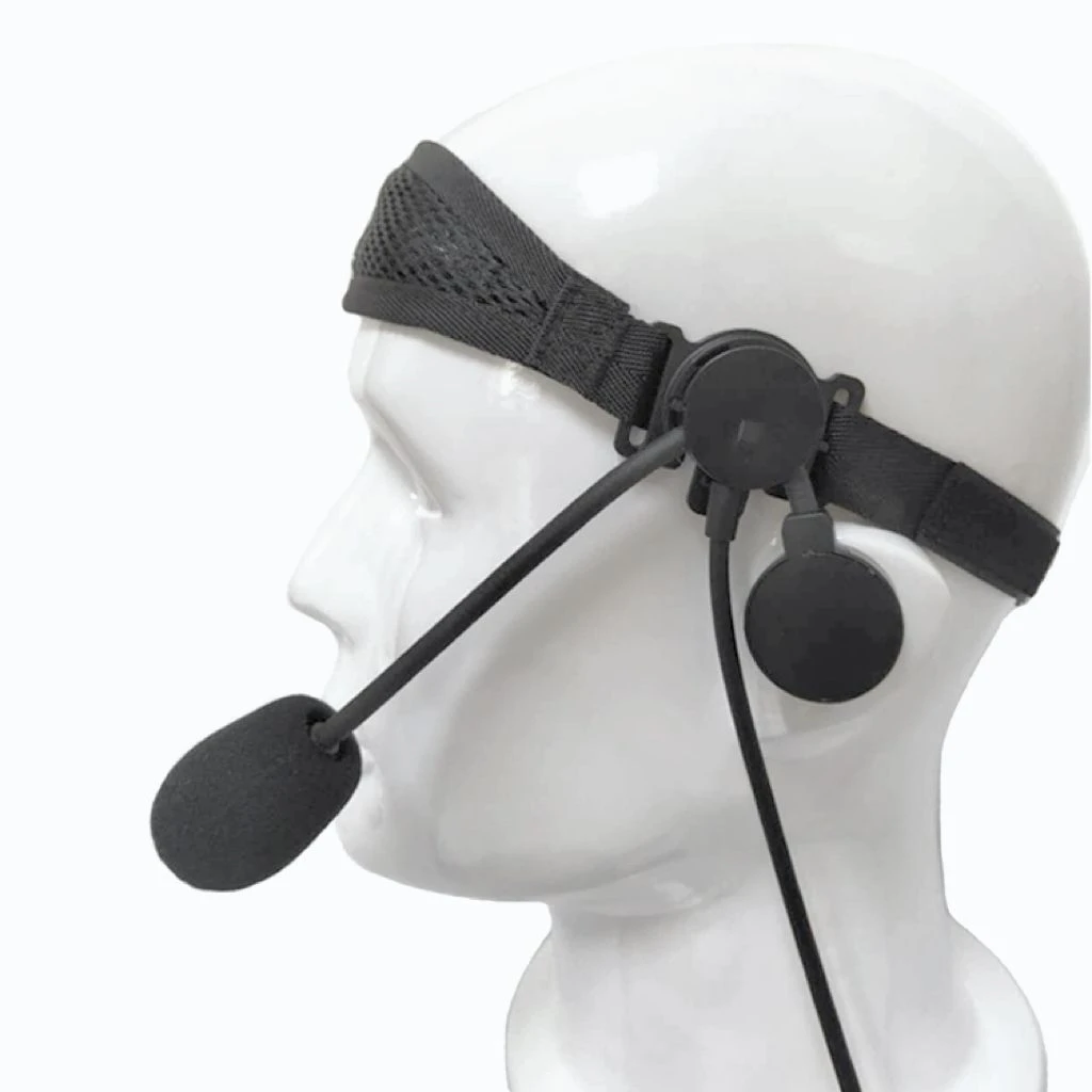 Headband Type Tactical Headset with Boom Microphone for Walkie Talkie