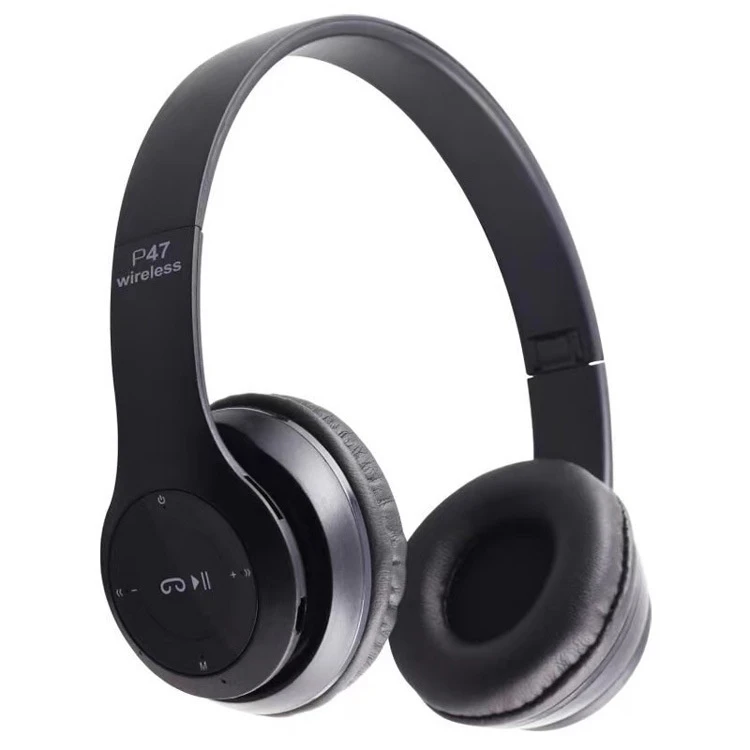 Headphones P47 Stereo Headphone High-Quality Bluetooth Foldable Over-Ear Wireless Headband Headphones