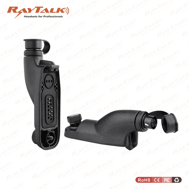 Headset/Earpiece Audio Adaptor for Mototrbo Dp3400/Dp3600/Apx7000/Xpr6500 to Motorola 2 Pin Connector