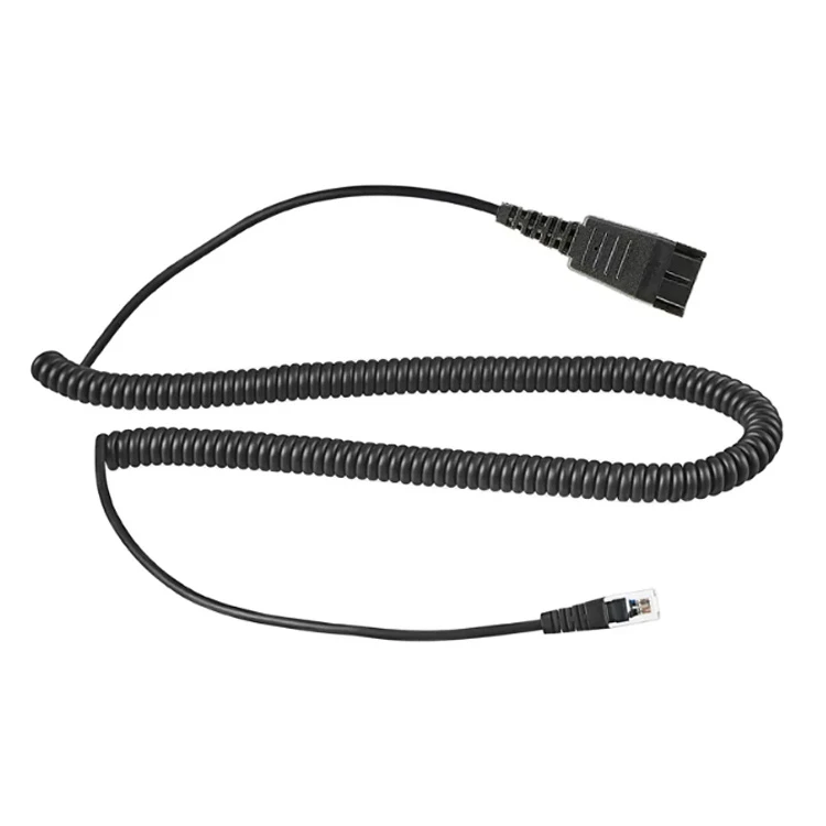 Headset Gn Qd Adapter to Rj9 Rj11 Cable Call Center Headset Extension Cable