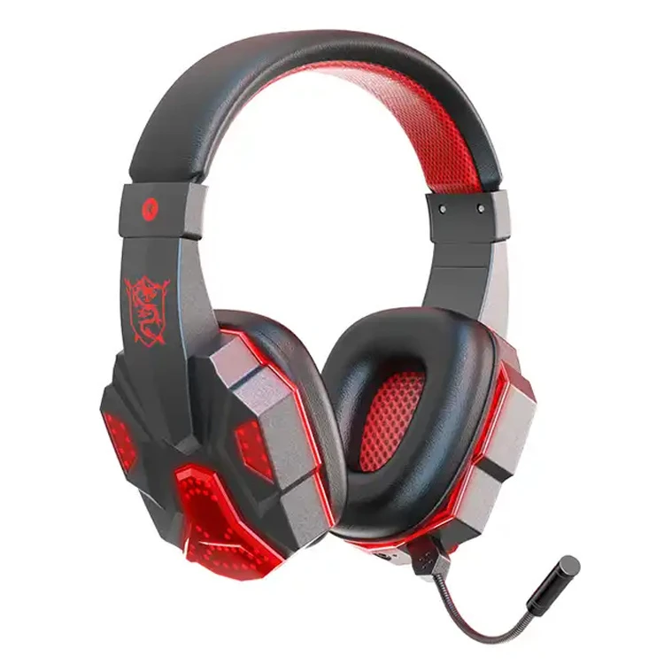 Headsets with Detachable Microphone Volume Control Noise Canceling Wireless Gaming Headphone for PC Laptop