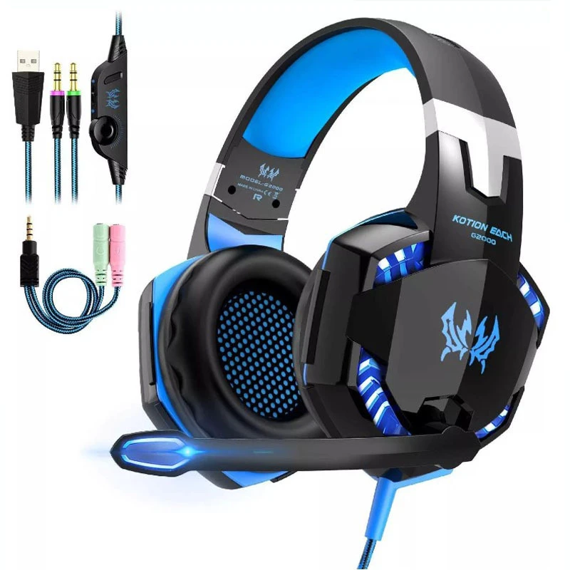 Headworn Laptop Desktop Computer Gaming Music Earphone with Microphone Subwoofer Gamer Headphone