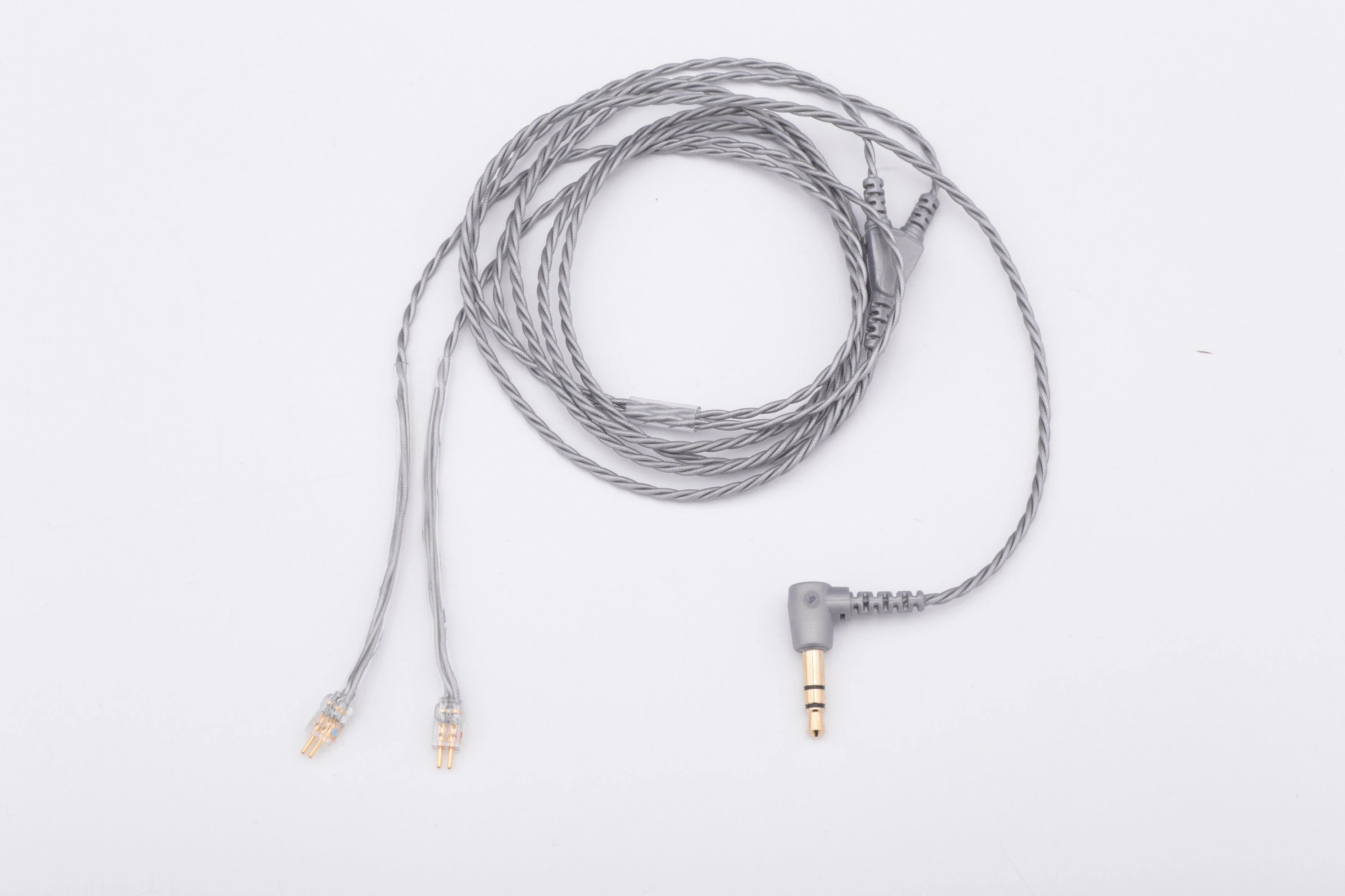 Hearing Aid Accessories Gray Iem Earphone Cable with 2pin Receiver