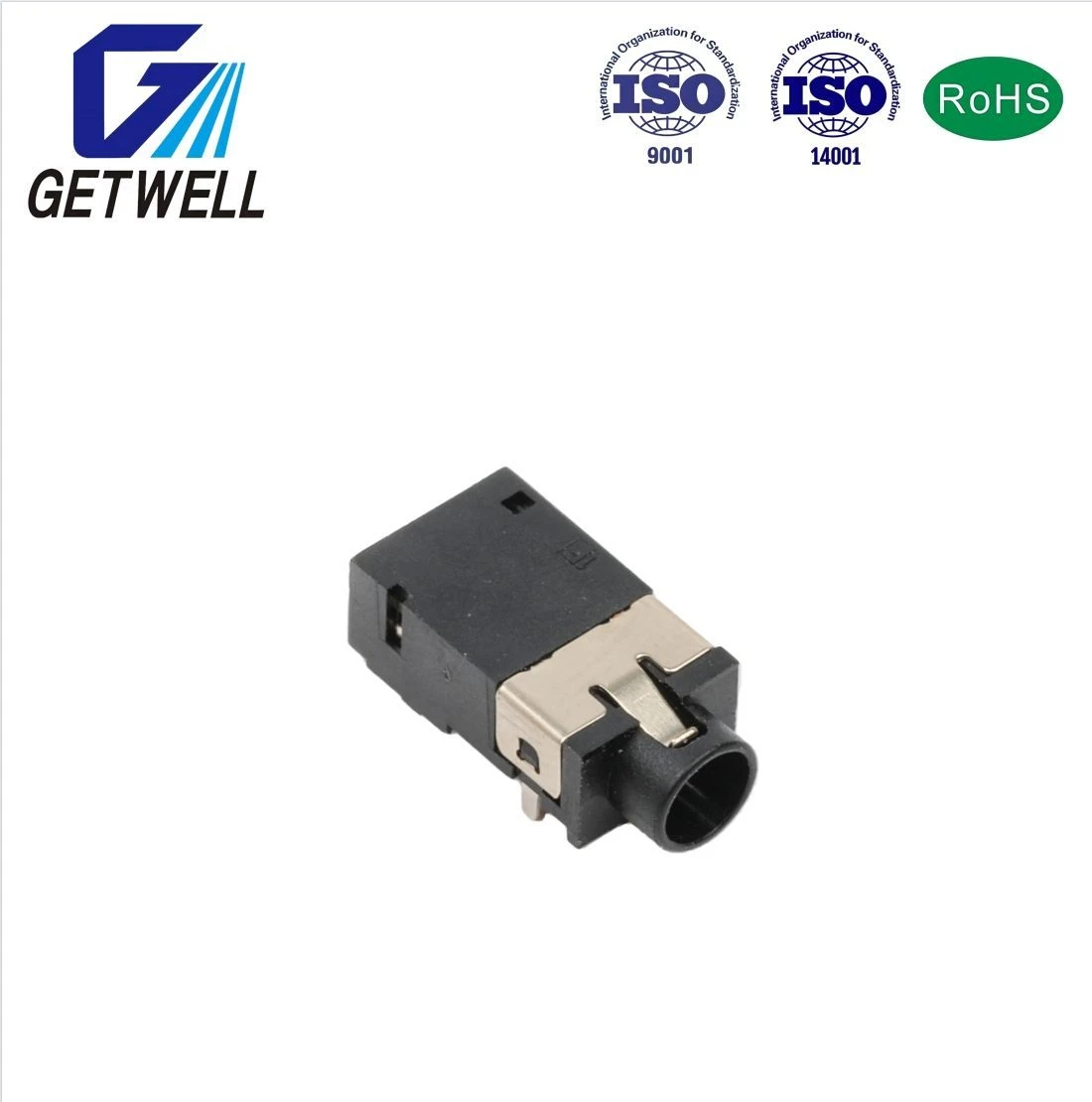Heat Stable LCP PA66 Audio Jack SMD Mount for Automated PCB Processing