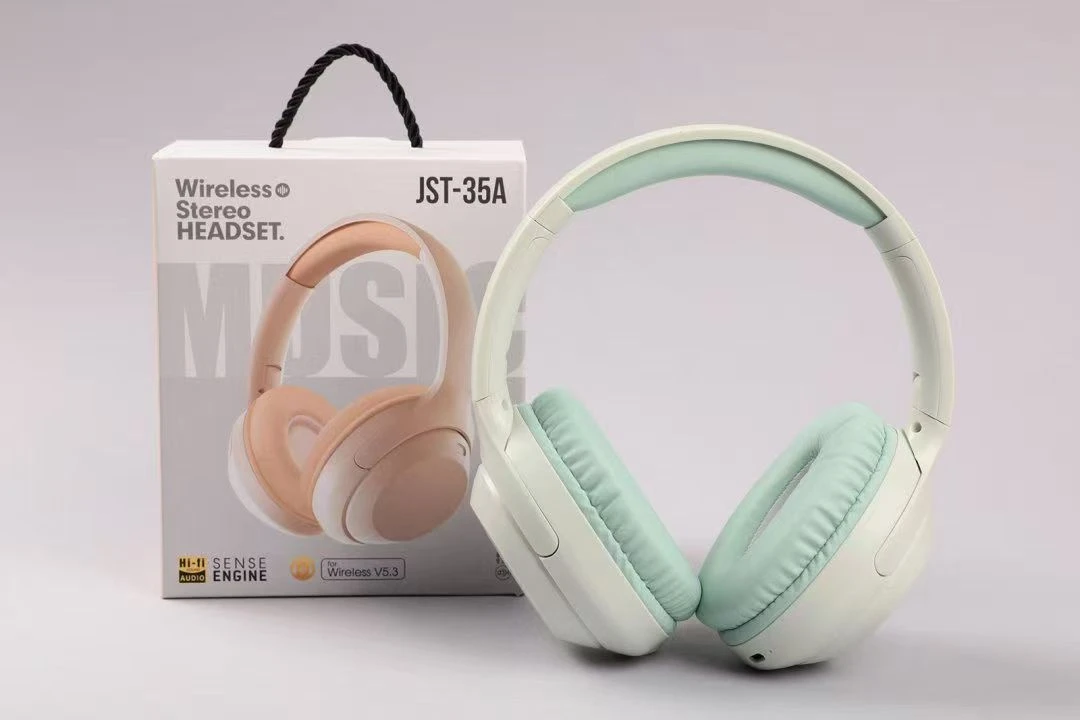 Heavy Bass Headband Headphones Bluetooth for Computer Gaming Work