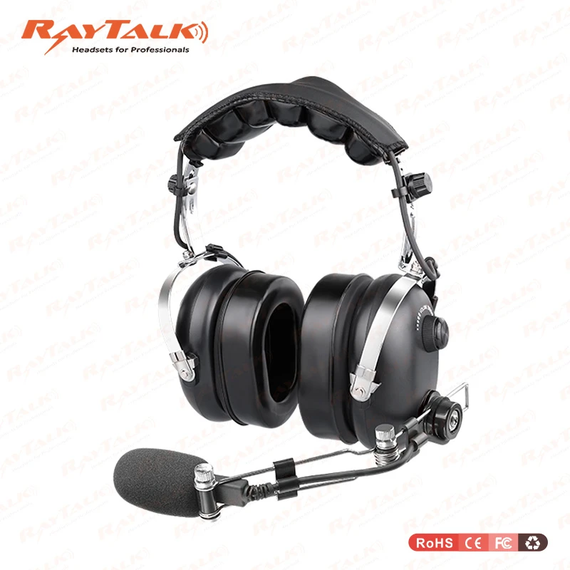 Heavy Duty Headset with Metal-Boom Microphone for Motorola Radios