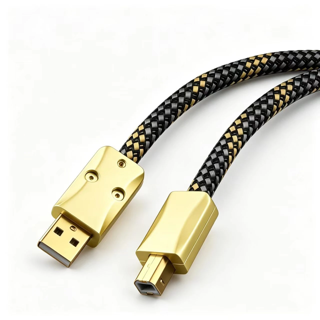 Heavy Duty USB 2.0 A Male to B Male Cable with Ferrite Core for Gaming and Streaming