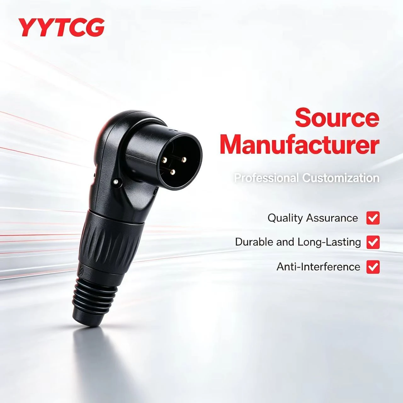 Heavy Duty XLR Male Connector Adapter for Stage DMX Lighting System