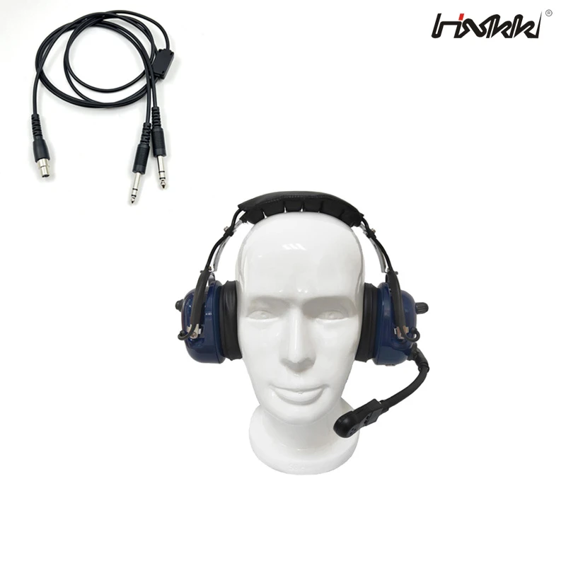 Helicopter Aviation Noise Reduction Airplane Headphone with Ga Connector