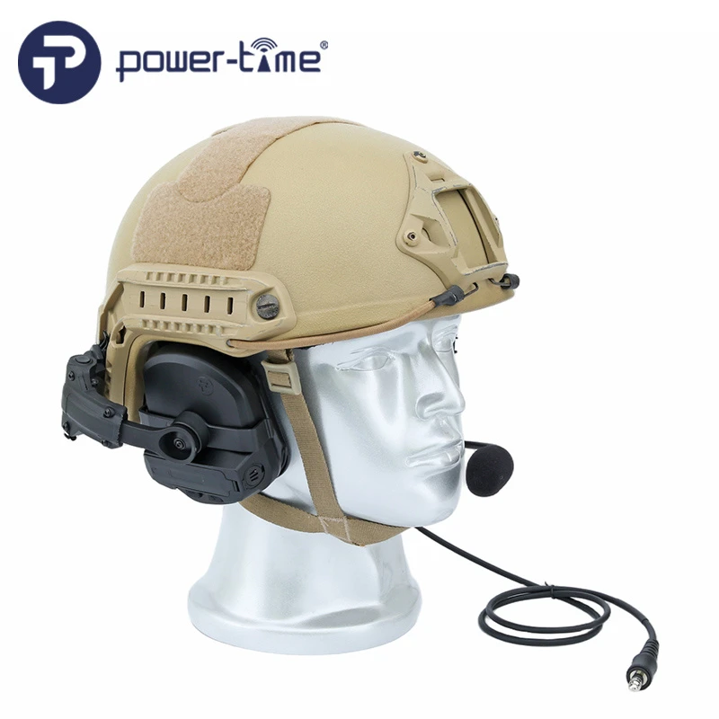 Helmet Mounted Hearing Protection Headphone with Nexus Tp120 Plug