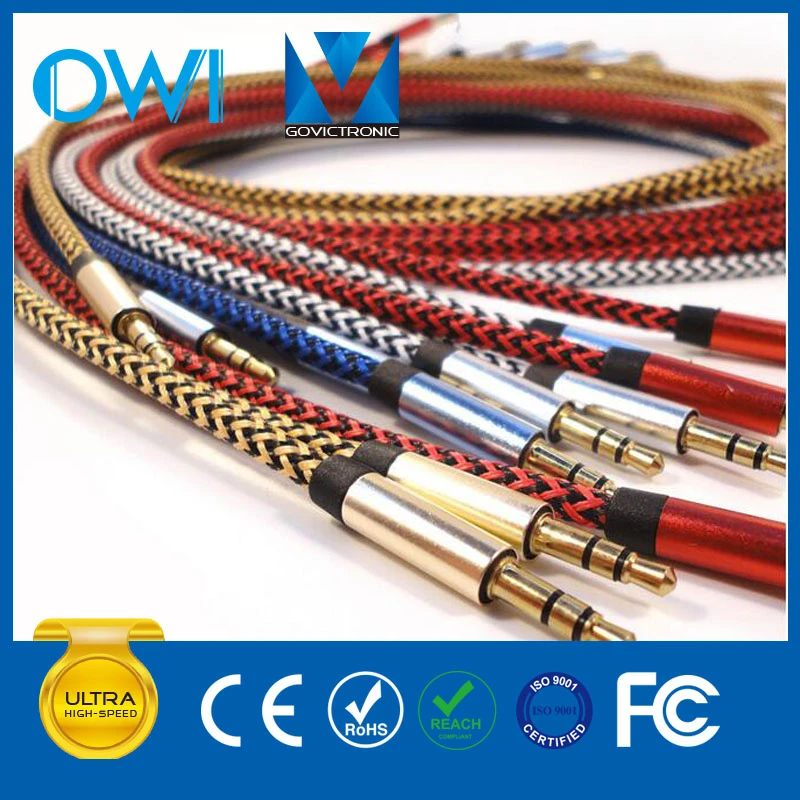 Hemp Knitting 3.5mm to 3.5mm Audio Cable