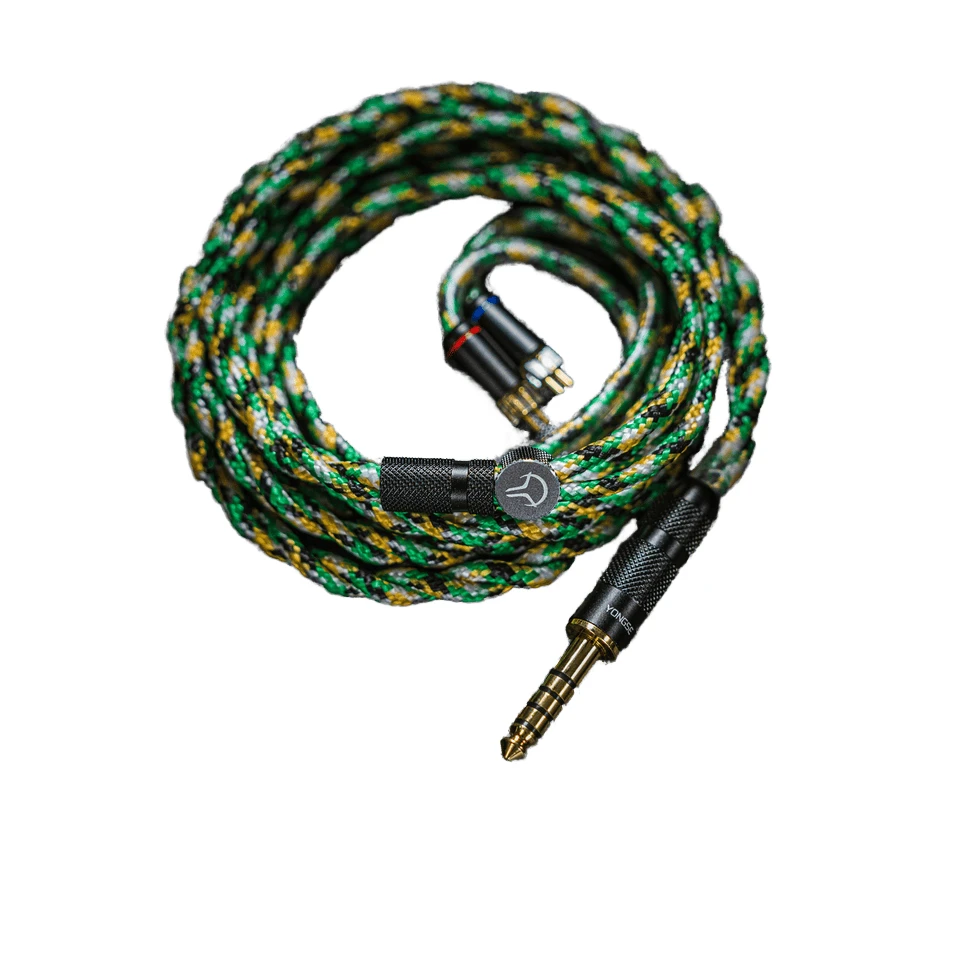 HiFi Audio Earphone Cable 3.5mm Male-Female Legacyo Model Enhanced Sound Quality Durable Silver Plated Single Crystal Copper PVC