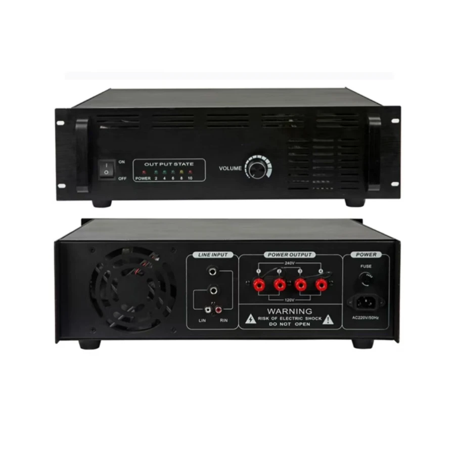 HiFi Professional PA Audio System Single Channel 1000W PA Pure Power Amplifier