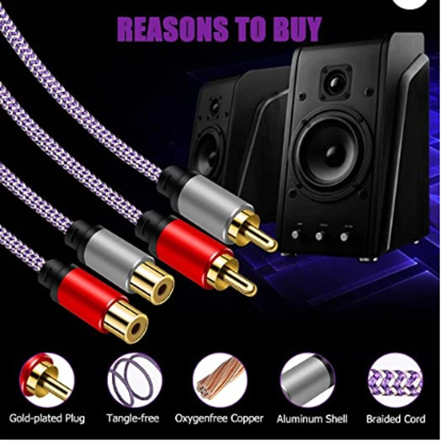 HiFi RCA to RCA Digital Coaxial Audio Cable High Quality Car Audio RCA Male to Male Cable 1m 1.5m 2m 3m 5m 10m 15m 20m 30m