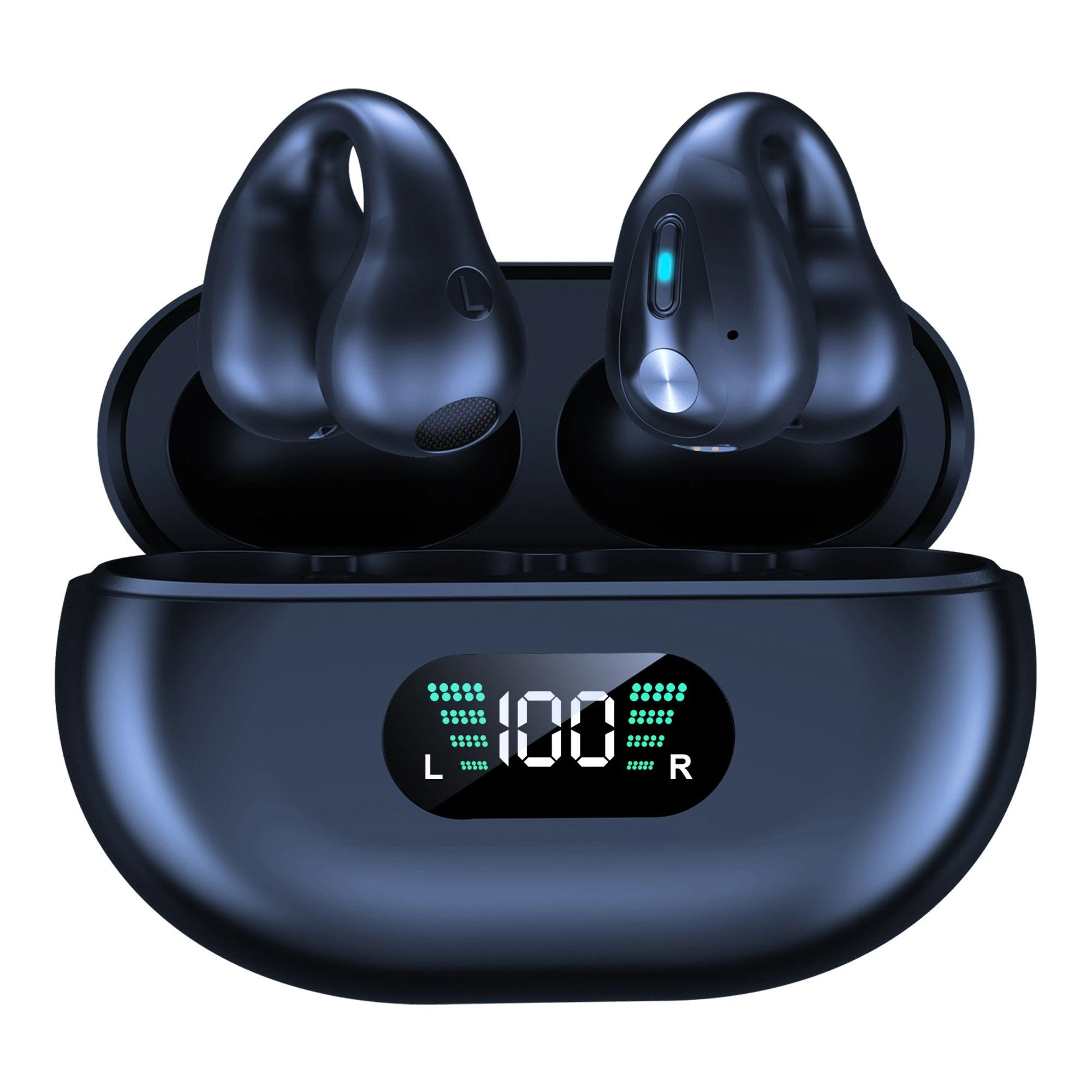 HiFi Sound Q80 Open-Ear Bluetooth Headset with 48h Battery