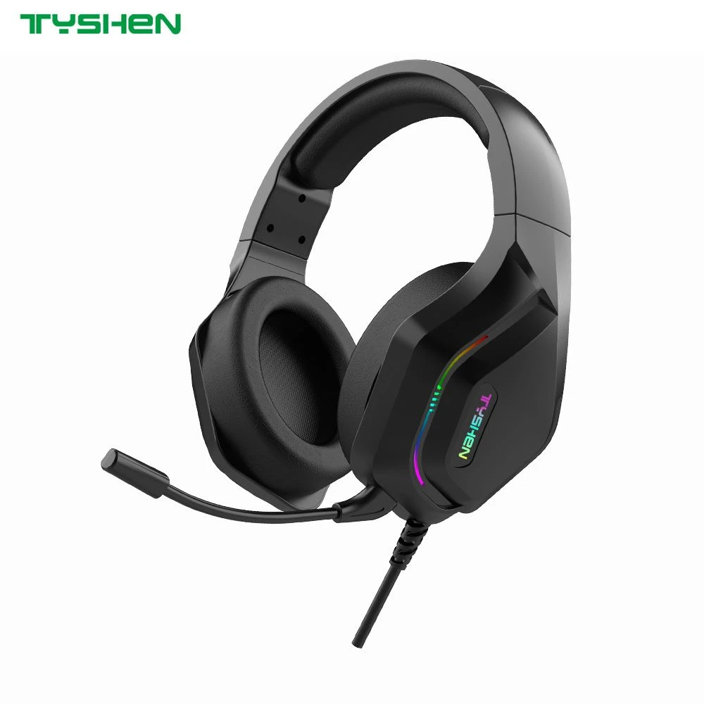 HiFi Stereo Bass RGB Gaming Wired Headset Noise Canceling Microphone OEM