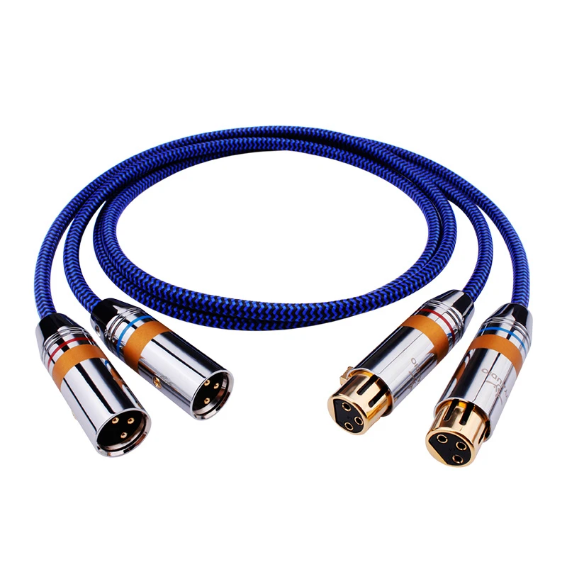 HiFi XLR Balance Cable High Purity 2XLR Male to Female Cable to Interconnection with Microphone Multimedia Sound AMP
