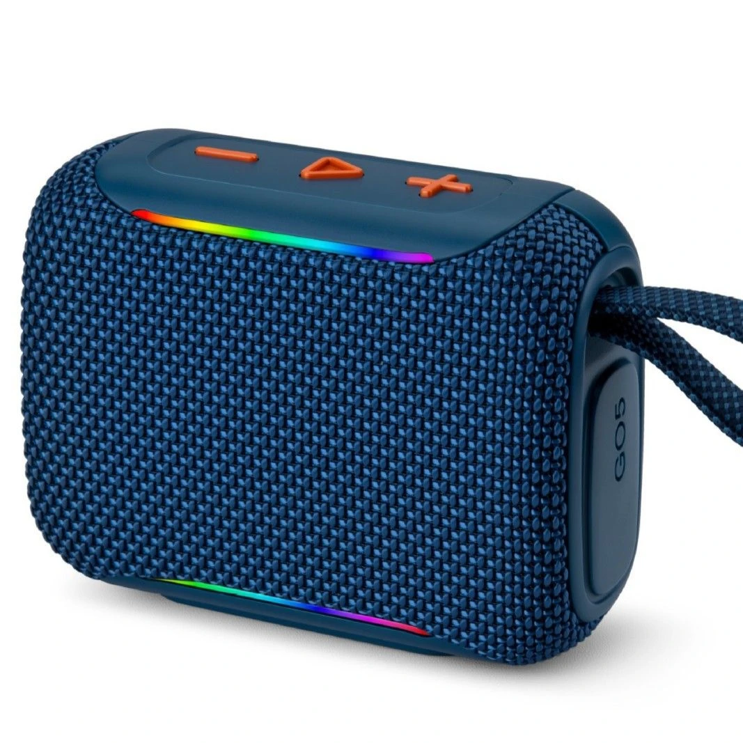 High Bass Wireless Waterproof for Bluetooth Speaker 5W Output Power with RGB LED Lighting for Outdoor Mobile Phone Use