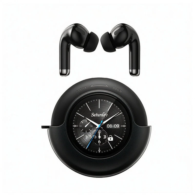 High-Capacity Charging Case for Bluetooth Earbuds with LED Light