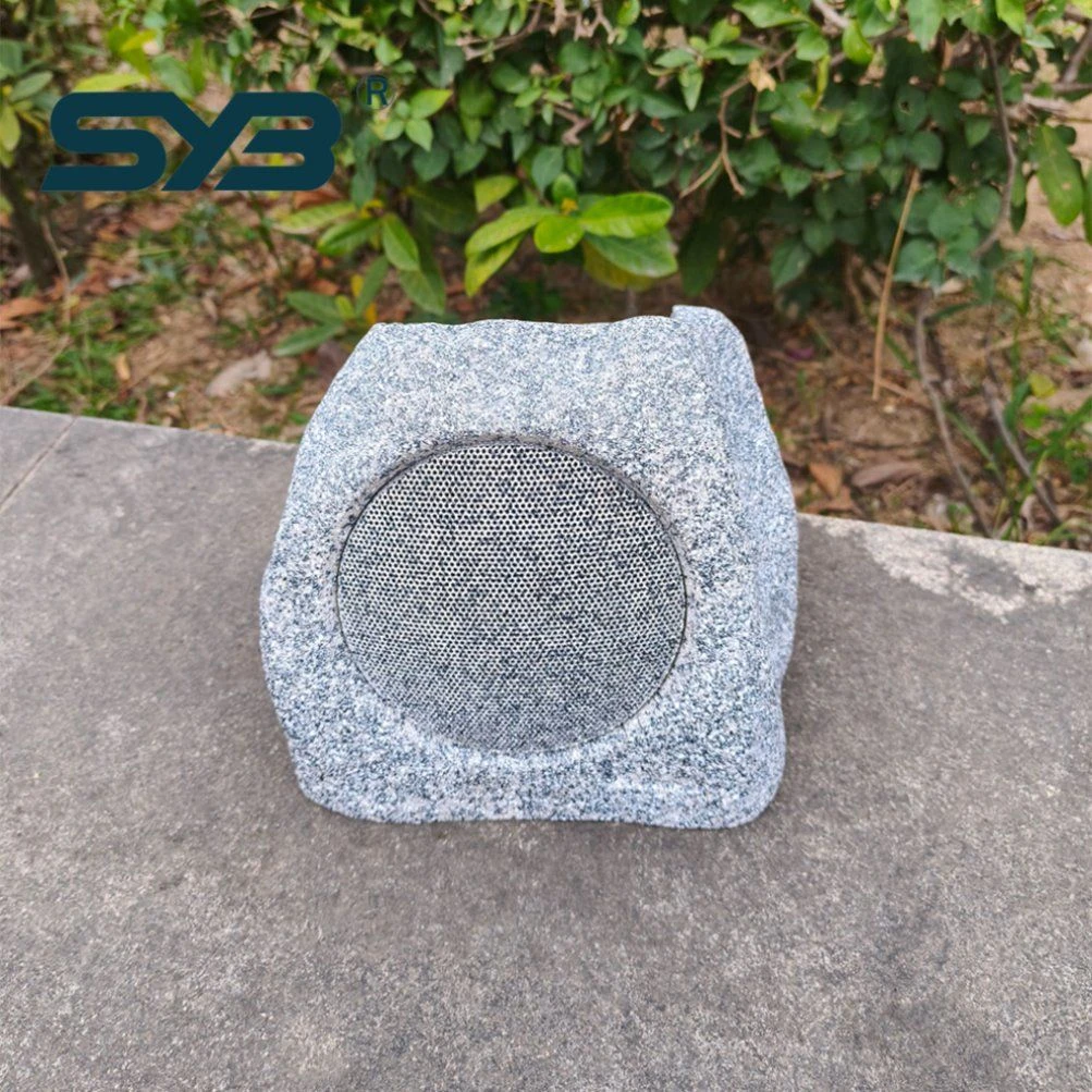 High Output 10W 4-Inch Bluetooth Rock Speaker for Outdoor Lawn and Garden