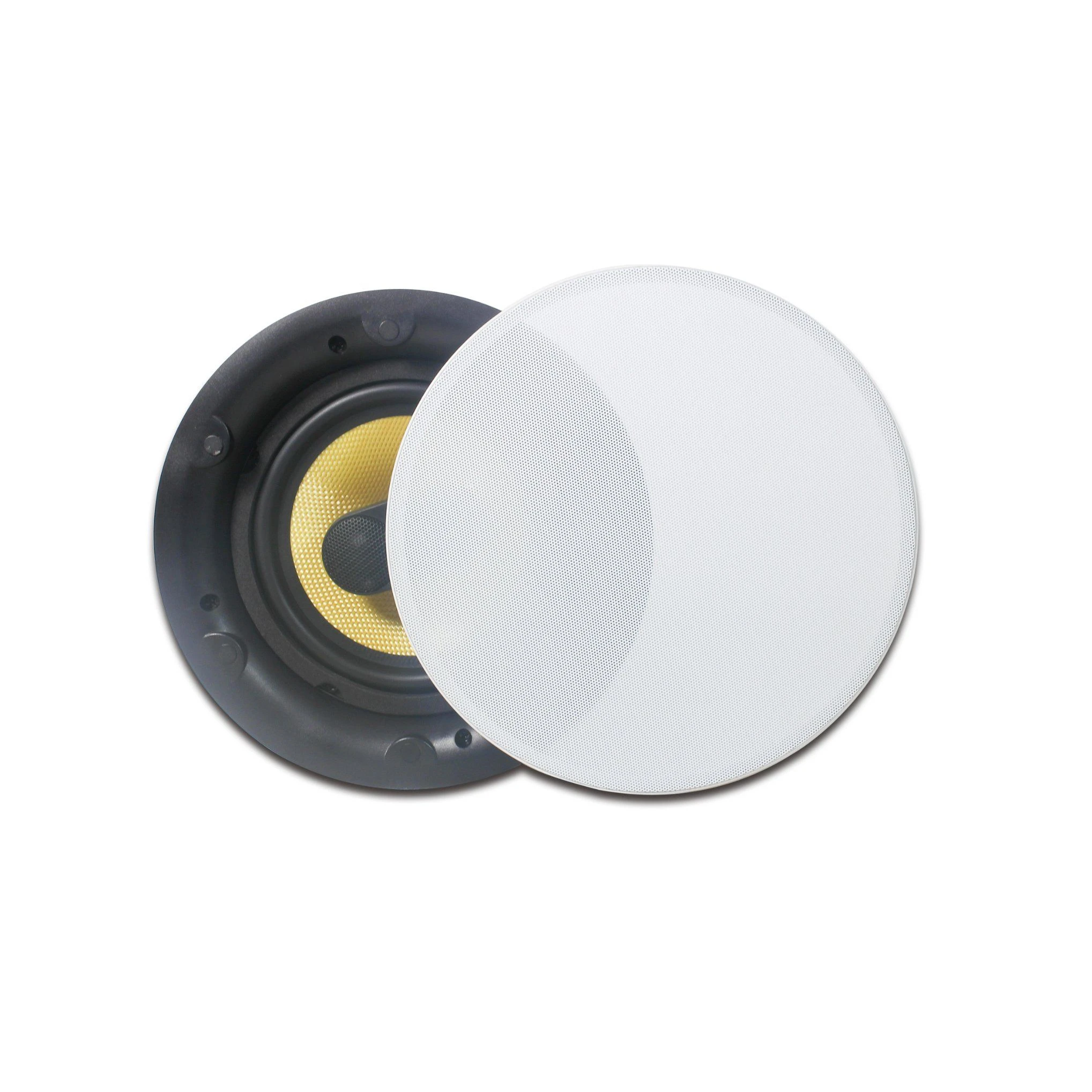 High Performance 2 Way Speaker 6.5 Inch, 10/20/40W 100V Line, 50W at 16 Ohm, with Crossover Dual Voice Coil and Dual Tweeter