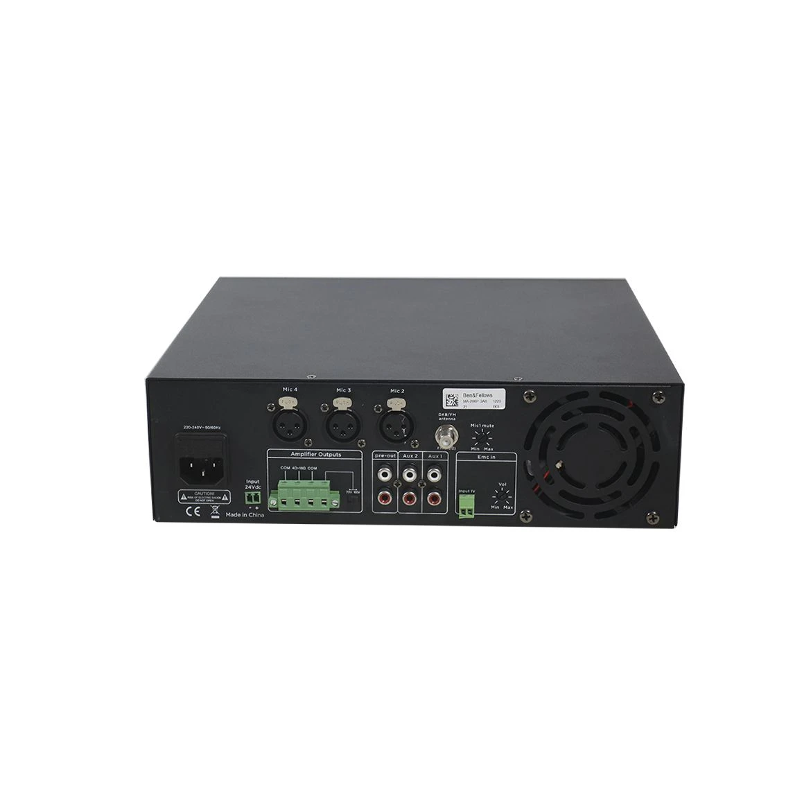 High Performance 60W Mixer Amplifier with EMC/ Mic/ Aux Input Mixer Amplifier for Public Address