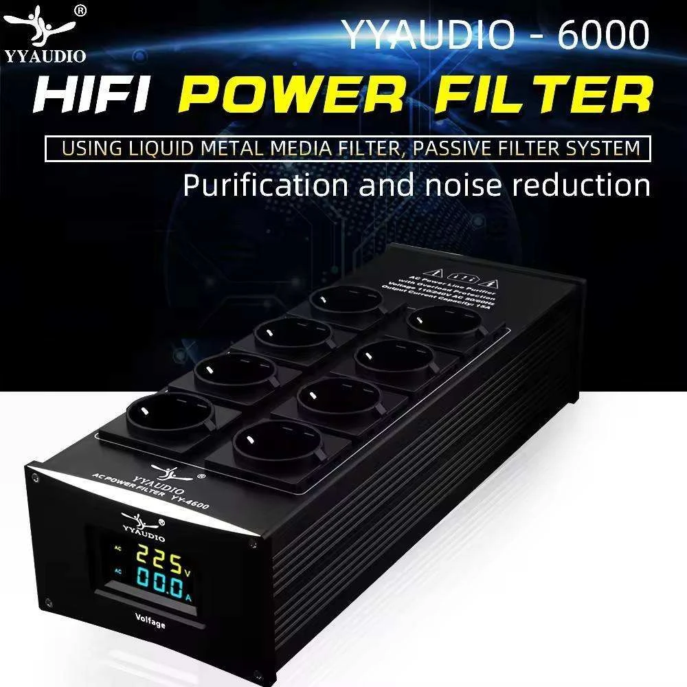 High Power Audio Purifier With Voltage Display For Audiophile Speaker Sound System