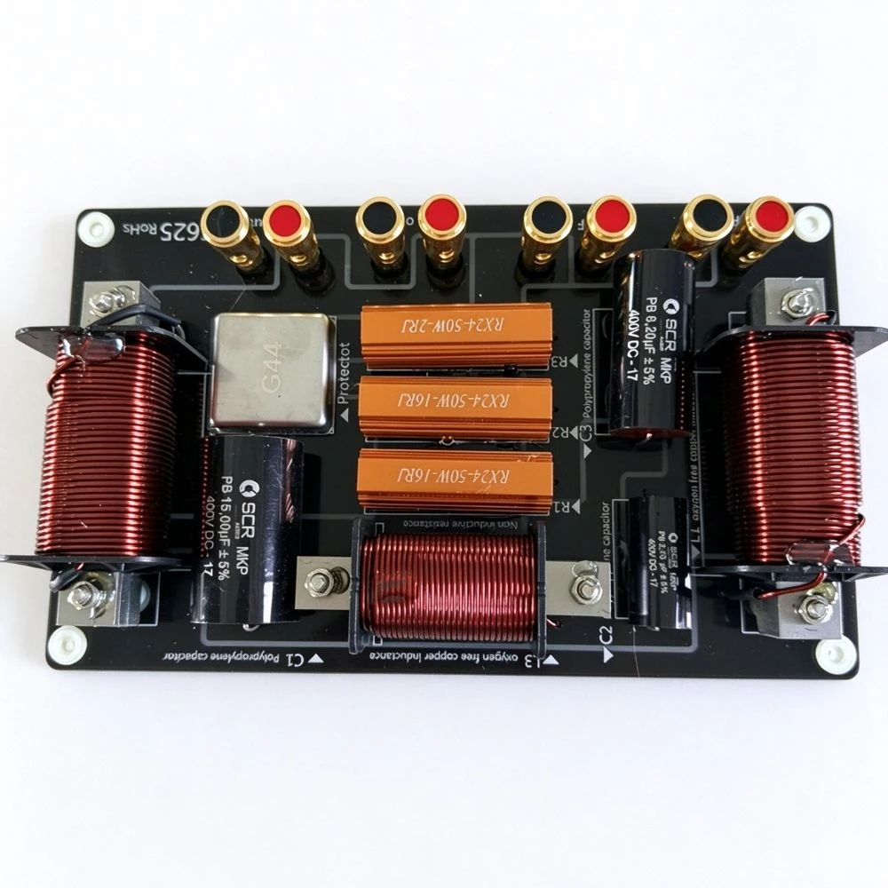 High Power Speaker Cabinet Crossover for Double 15″ +750hf