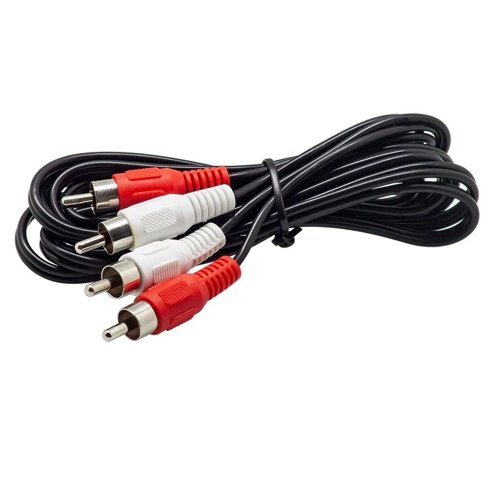 High Quality 1.5m 3m 5m AV Audio Video Aux Composite Male Jack Plug PVC Jacket RCA to RCA Cable for TV DVD Tvplus Cable