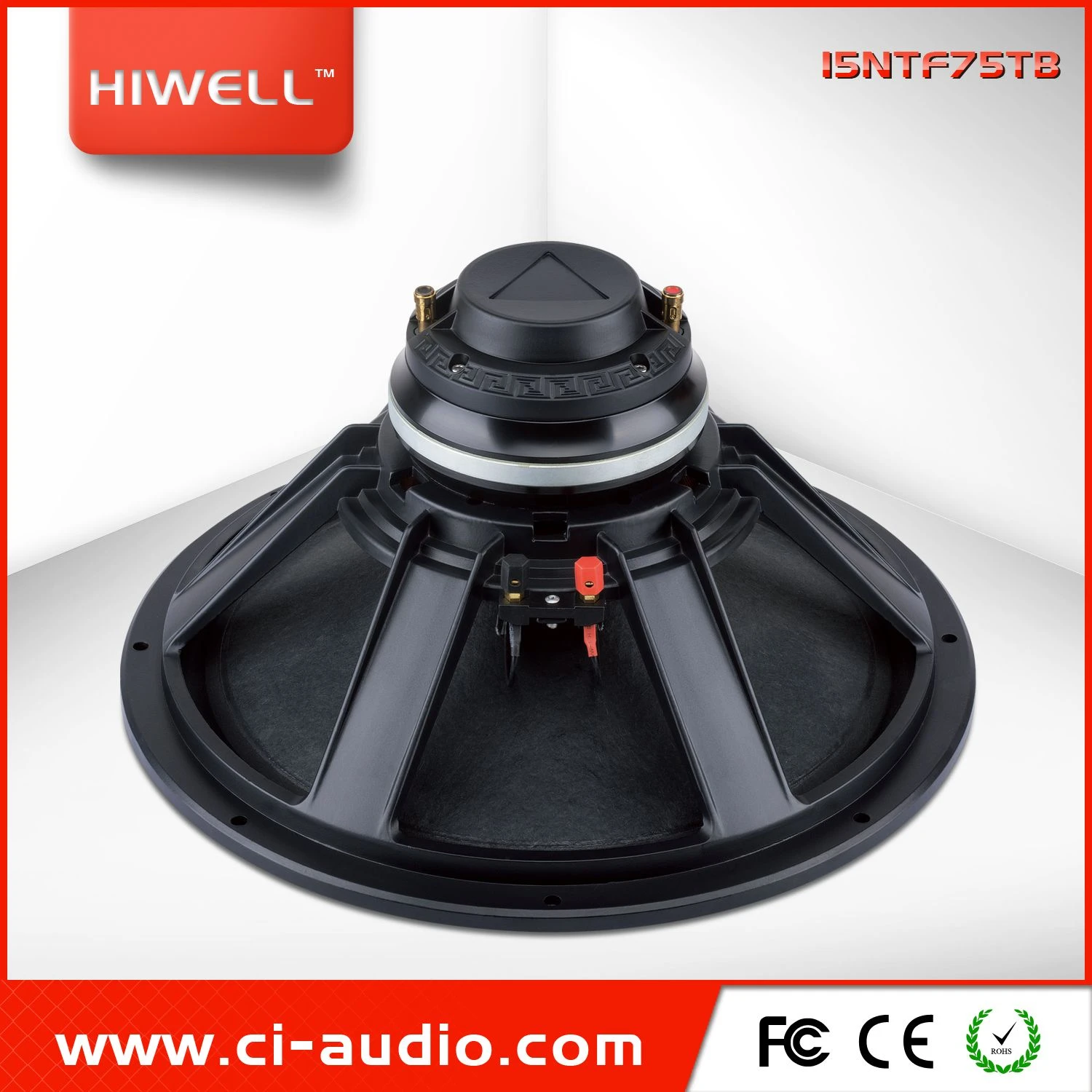 High Quality 15” Neodymium Coaxial Speaker, 800W Peak Power Professional Loudspeaker.