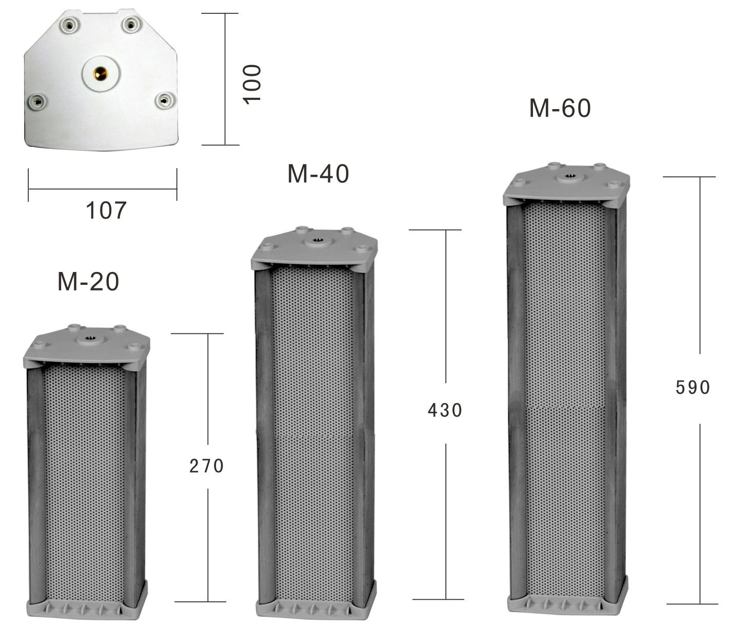High Quality 15W Waterproof Column Speaker