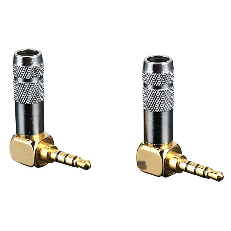 High-Quality 3.5mm 4-Pole Earphone Plug Connector Angle