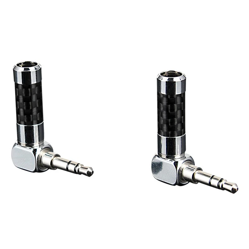 High-Quality 3.5mm Stereo Male Audio Connector in Carbon Fiber